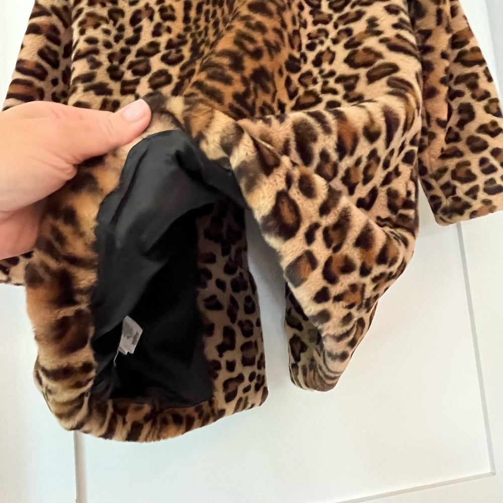 Zadig & Voltaire Leopard Print Faux Fur Coat - Picture 5 of 7